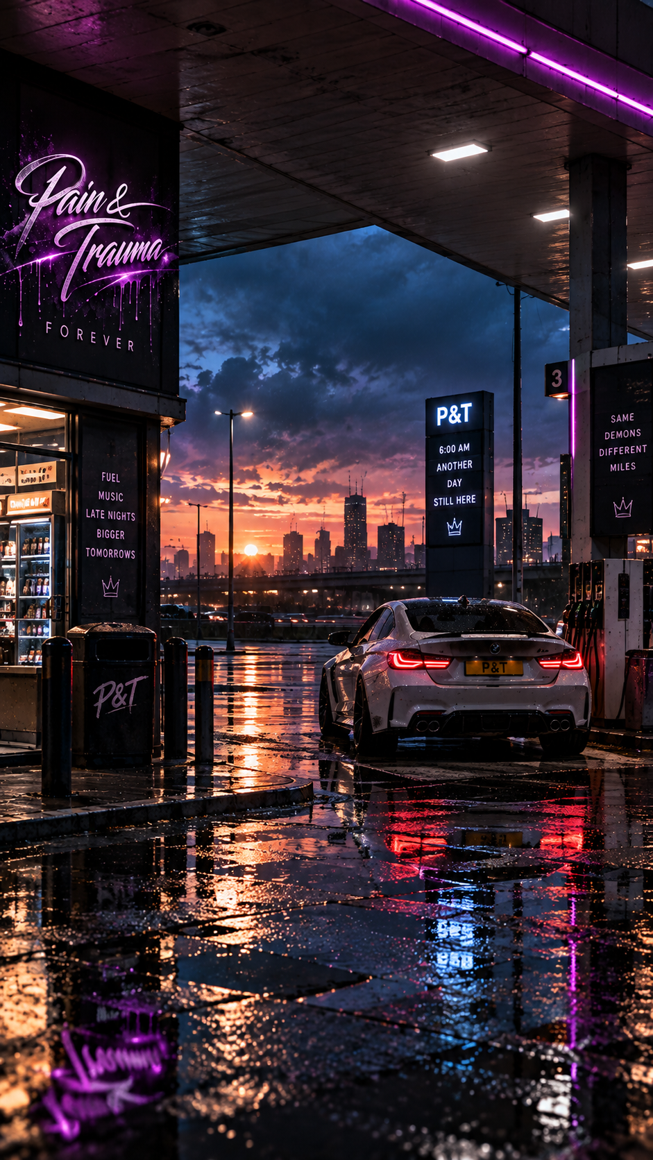Fuel stop portrait artwork