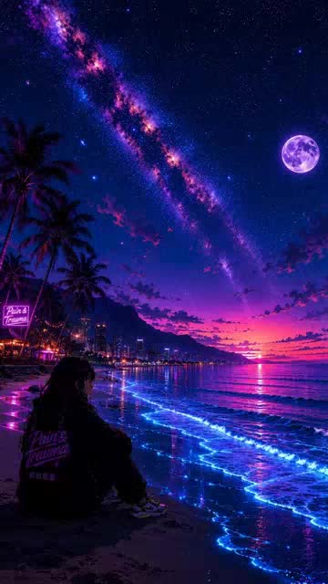 Beach Glow animated wallpaper
