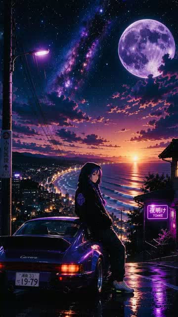 Night Chill animated wallpaper
